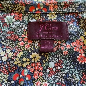 Beautiful for Fall J Crew Liberty women’s blouse, EUC size 10